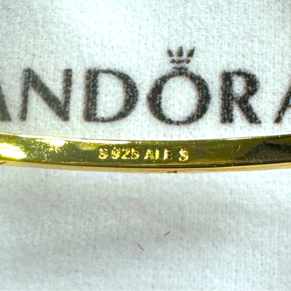 Pandora Signature Closed ID Bangle (Gold) - Picture 13 of 13